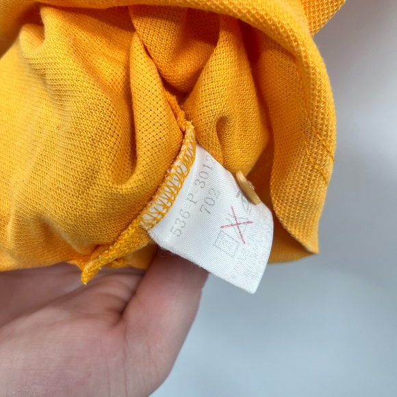 Vintage Kenzo Yellow Collard Floral Embroidered Golf Polo Mens Size 2 - Picture 7 of 11